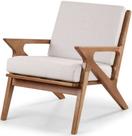 Poltrona Milano Estofada Estrutura em Madeira - 51203