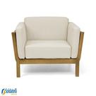 Poltrona Minas Base Madeira Castanho Oregon - Datelli Design