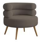 Poltrona Minimalista Mabel Pés Palito Castanho Bouclé Marrom - Nexta Casa Poltrona Minimalista Mabel Pés Palito Castanho Bouclé Marrom - Nexta Casa
