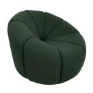 Poltrona Moderna Estofado Aveludado Verde Oliva Estilo Puff Poltrona Moderna Estofado Aveludado Verde Oliva Estilo Puff