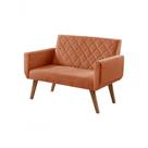 Poltrona Namoradeira 2 Lugares Anabelle Suede Terracota Unidecor Poltrona Namoradeira 2 Lugares Anabelle Suede Terracota Unidecor