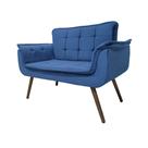 Poltrona Namoradeira Namopala Para Sala Cadeira Elegante Com Apoio de Braço em Veludo Várias Cores Sentô