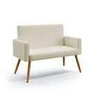 Poltrona Namoradeira Vega Sued Bege Aradecor Poltrona Namoradeira Vega Sued Bege Aradecor