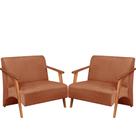 Poltrona Namoradeira Venus Braço Madeira Maciça Suede Unidecor Poltrona Namoradeira Venus Braço Madeira Maciça Suede Unidecor