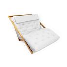 Poltrona New York Reclinável Casal Acquablock Branco Off