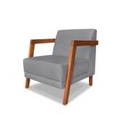 Poltrona Nice Linho Cinza - Lucadi Home