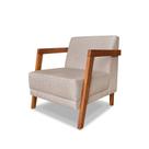 Poltrona Nice Linho Rustico Areia - Lucadi Home