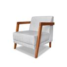 Poltrona Nice Linho Rustico Grigio - Lucadi Home