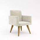Poltrona Nina Retro Para Sala Estar Recepção Quarto Decorativa - JBE MÓVEIS