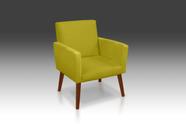 Poltrona Nina suede Amarelo - CASA DA POLTRONA