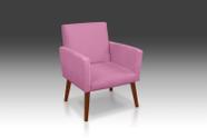 Poltrona Nina suede Rose-Alto Padrão Poltrona Nina suede Rose-Alto Padrão