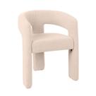 Poltrona Norma em Boucle Teddy Bege