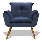 Poltrona Opala Decoração Sala Estar Jantar Recepção Escritório Salão Clínica Criative Decor Azul Marinho