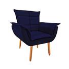 Poltrona Opala GatMagazine-Suede Azul Marinho