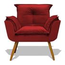 Poltrona Opala Salão Clínica Vermelho Criative Decor