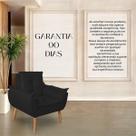 Poltrona Opala Suede Preto LM Decor