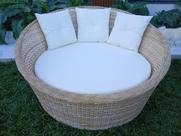 Poltrona Orbital Chaise Namoradeira Varanda Área Externa Jardim Piscinas Alumínio e Fibra Sintética Cor Natural Poltrona Orbital Chaise Namoradeira Varanda Área Externa Jardim Piscinas Alumínio e Fibra Sintética Cor Natural