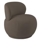 Poltrona Orgânica Aisha Base Fixa Bouclé Marrom - Nexta Casa Poltrona Orgânica Aisha Base Fixa Bouclé Marrom - Nexta Casa