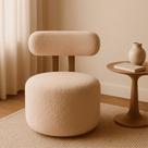 Poltrona Orgânica Chloe Para Sala De Estar E Recepção Boucle