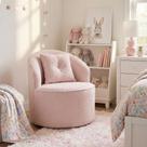 Poltrona Orgânica Decorativa Confortável Amore Bouclê Rosê - Montanari s Decor