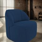 Poltrona Organica Decorativa Eloa Boucle Azul - Londrilar