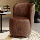 Poltrona Orgânica Decorativa Living Molly material sintético Whisky - Desk Design