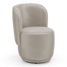 Poltrona Orgânica Decorativa Living Molly Veludo Bege - Abmaza