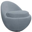 Poltrona Orgânica Kaira Giratória Bouclé Azul Claro - Nexta Casa Poltrona Orgânica Kaira Giratória Bouclé Azul Claro - Nexta Casa