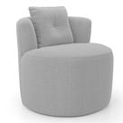 Poltrona Orgânica Living Bob com 01 Almofada Bouclê Cinza Claro - Abmaza Poltrona Orgânica Living Bob com 01 Almofada Bouclê Cinza Claro - Abmaza