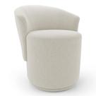 Poltrona Orgânica Living Mavi Fixa Bouclê Creme - Desk Design