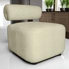 Poltrona Orgânica Living Tecido Bouclê Premium Bege - FRI Varejo