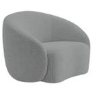 Poltrona Orgânica Luxo Recepção Amore Bouclé