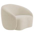 Poltrona Orgânica Luxo Recepção Amore Bouclé Bege - Amarena Móveis Poltrona Orgânica Luxo Recepção Amore Bouclé Bege - Amarena Móveis