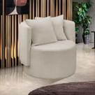Poltrona Orgânica Maya Boucle Bege Redonda Decorativa Poltrona Orgânica Maya Boucle Bege Redonda Decorativa