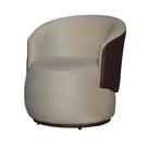 Poltrona Organica Recepção Para Sala Aisha Corano Marrom E Suede Bege - INCASA DECOR Poltrona Organica Recepção Para Sala Aisha Corano Marrom E Suede Bege - INCASA DECOR