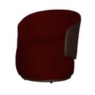 Poltrona Organica Recepção Para Sala Aisha Corano Marrom E Suede Bordo - INCASA DECOR Poltrona Organica Recepção Para Sala Aisha Corano Marrom E Suede Bordo - INCASA DECOR