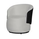 Poltrona Organica Recepção Para Sala Aisha Corano Preto E Suede Branco - INCASA DECOR Poltrona Organica Recepção Para Sala Aisha Corano Preto E Suede Branco - INCASA DECOR