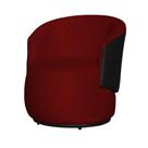 Poltrona Organica Recepção Para Sala Aisha Corano Preto E Suede Vermelho - INCASA DECOR Poltrona Organica Recepção Para Sala Aisha Corano Preto E Suede Vermelho - INCASA DECOR
