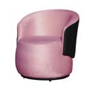 Poltrona Organica Recepção Para Sala Aisha Corano Preto E Veludo Rosa Chiclete - INCASA DECOR Poltrona Organica Recepção Para Sala Aisha Corano Preto E Veludo Rosa Chiclete - INCASA DECOR