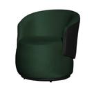 Poltrona Organica Recepção Para Sala Aisha Corano Preto E Veludo Verde - INCASA DECOR Poltrona Organica Recepção Para Sala Aisha Corano Preto E Veludo Verde - INCASA DECOR