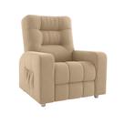 Poltrona Papai Reclinavel MX-7 Azera Suede bege