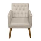 Poltrona para Atendimento Studio Elegante Estrutura de Madeira Reforçada Pés Retrô Poltrona para Atendimento Studio Elegante Estrutura de Madeira Reforçada Pés Retrô