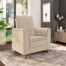 Poltrona Para Sala Confortável Decorativa Londres Linho