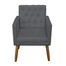 Poltrona para Sala de espera Decorativa Capitone Resistente Escritório Recepção Sala de estar