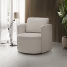 Poltrona para Sala de Estar Dakota Decorativa Pés Madeira