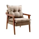 Poltrona para Sala de Estar Pérola 93x66cm Bege Dourado