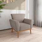 Poltrona para Sala de Recepção Viana Inca Sépia Poltrona para Sala de Recepção Viana Inca Sépia
