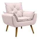 Poltrona Para Sala Decorativa Opala Linho Confortável Poltrona Para Sala Decorativa Opala Linho Confortável