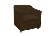 Poltrona Para Sala Tilla Suede Marrom - Vallisa Decor Poltrona Para Sala Tilla Suede Marrom - Vallisa Decor