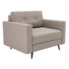 Poltrona Pé Palito Living Linho Cotton Cru